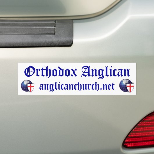 Orthodox Anglicaans Bumpersticker (Op auto)