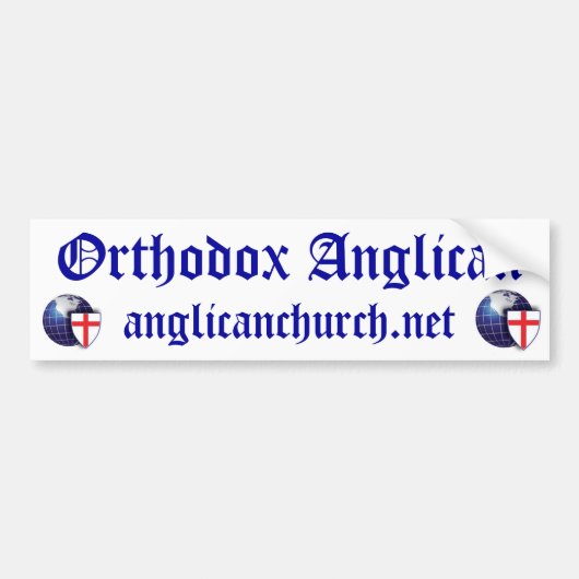 Orthodox Anglicaans Bumpersticker (Voorkant)