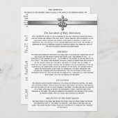 Orthodox Bruiloft Beschrijving 5 x 7 kaarten (Voorkant / Achterkant)