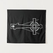 Orthodox Celtic Cross versie 2 Wandkleed (Voorkant (horizontaal))