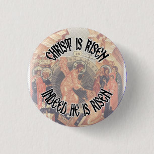 Orthodox Christelijk Christ is Risen Kleine Button