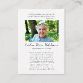 Orthodox Christelijk Foto Memorial Prayer Kaart Plaatskaartje (Achterkant)