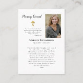 Orthodox Christelijk Foto Memorial Prayer Kaart Plaatskaartje (Achterkant)