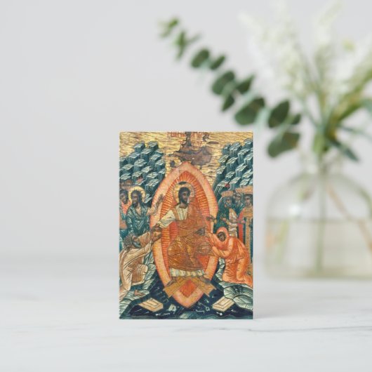 Orthodox Christelijk Foto Memorial Prayer Kaart Plaatskaartje (Staand voorkant)