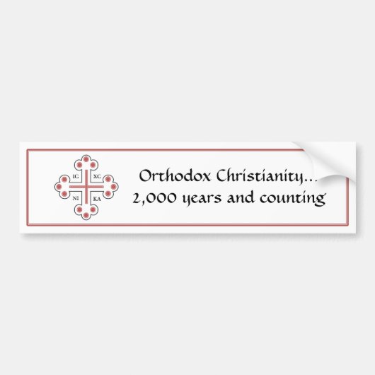 Orthodox Christelijk gedurende 2.000 jaar en getel Bumpersticker (Voorkant)