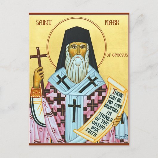 Orthodox Christelijk Icoon van St. Marcus van Efez Briefkaart (Voorkant)