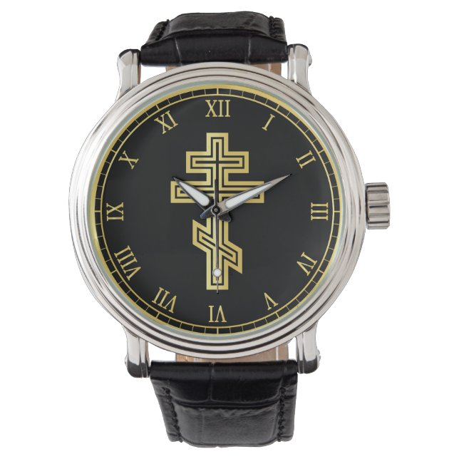 Orthodox Christelijk Kruis Horloge (Voorkant)