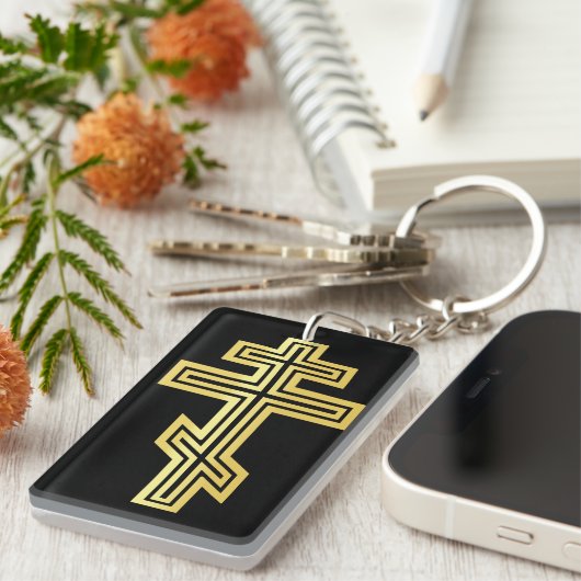 Orthodox Christelijk Kruis Sleutelhanger (Voorkant Rechts)