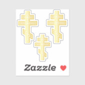 Orthodox Christelijk Kruis Sticker (Vel)