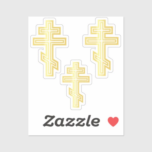 Orthodox Christelijk Kruis Sticker (Vel)