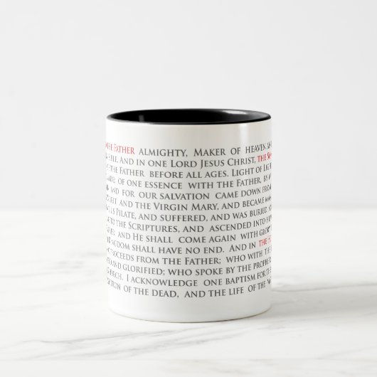 Orthodox Christelijk Nicene Creed tweekleurige Mok (Center)
