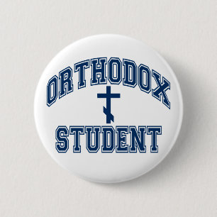 Orthodox Christelijk "Student" 2.25in. Ronde Button 5,7 Cm