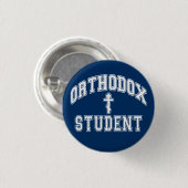 Orthodox Christelijk "Student" Penn State 2.25 in. Ronde Button 3,2 Cm (Voorkant /achterkant)