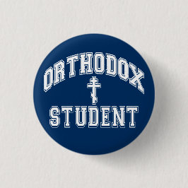 Orthodox Christelijk "Student" Penn State 2.25 in. Ronde Button 3,2 Cm