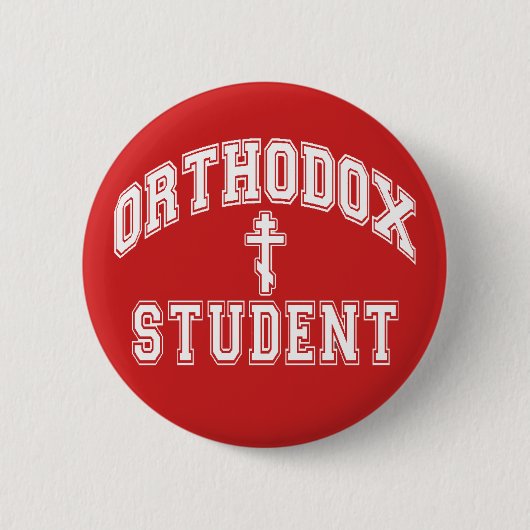 Orthodox Christelijk "Student" Wisconsin 1 2,25 in Ronde Button 5,7 Cm (Voorkant)