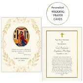 Orthodox Christelijk Trouwgebed Kaart Flowers Plaatskaartje