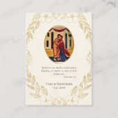 Orthodox Christelijk Trouwgebed Kaart Flowers Plaatskaartje (Voorkant)