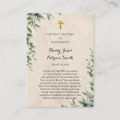 Orthodox Christelijk Trouwgebed Kaart Plaatskaartje (Achterkant)