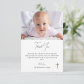 Orthodox Christelijk Water van Licht Dopen Dank Y Bedankkaart (Staand voorkant)