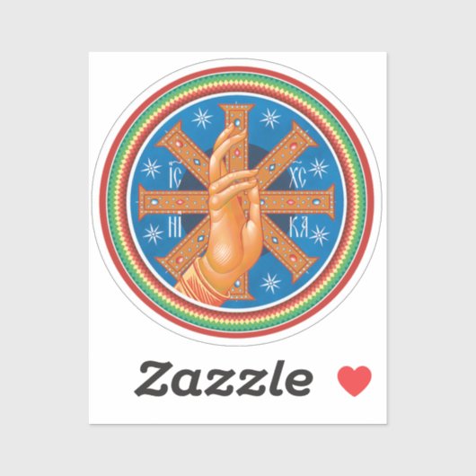 Orthodox Christelijk Zegen Hand Icon Sticker (Vel)
