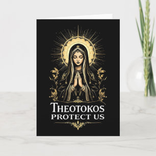 Orthodox Christelijke Heilige Maria Theotokos Besc Kaart