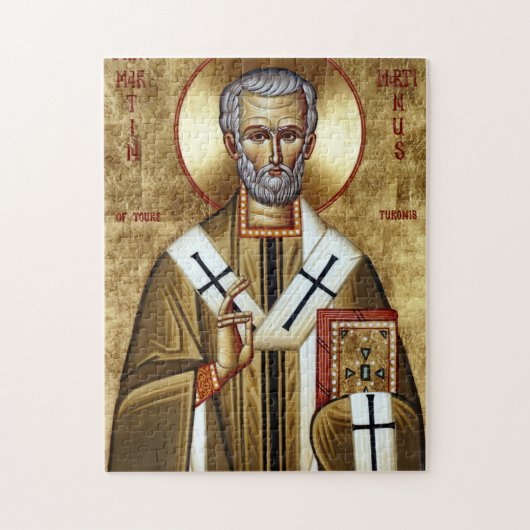 Orthodox Christelijke icoon van St. Martin de Barm Legpuzzel (Verticaal)