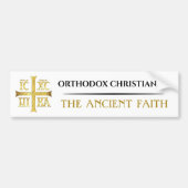 Orthodox Christendom het Oude Geloof Bumpersticker (Voorkant)