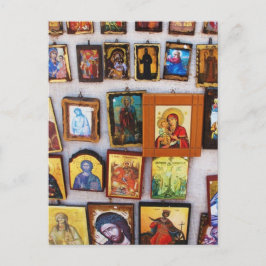 Orthodox, Christian, Icons, Byzantine, GrPostcard Briefkaart