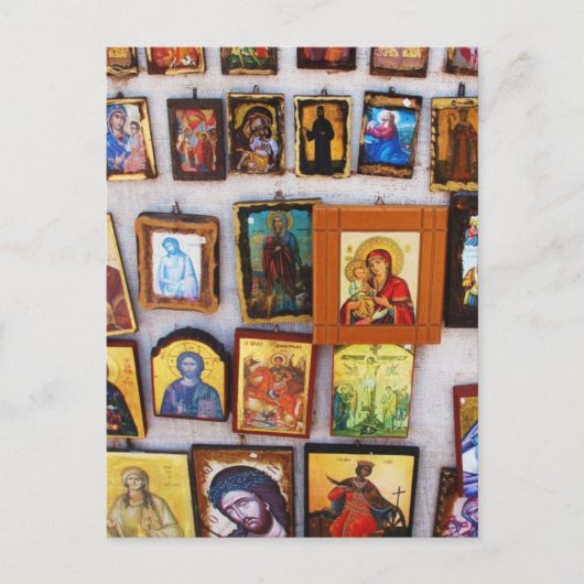 Orthodox, Christian, Icons, Byzantine, GrPostcard Briefkaart (Voorkant)