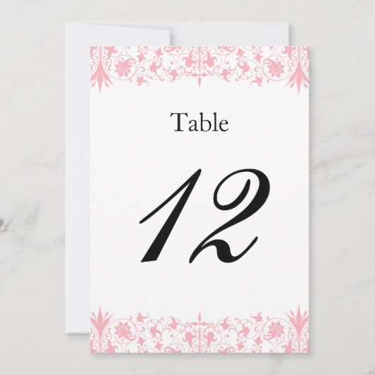 Orthodox Elegant Baptism Table Numbers Double Side Kaart (Voorkant)