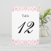 Orthodox Elegant Baptism Table Numbers Double Side Kaart (Staand voorkant)