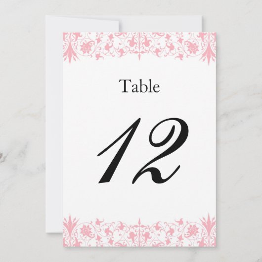 Orthodox Elegant Baptism Table Numbers Double Side Kaart (Achterkant)