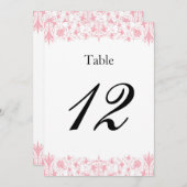Orthodox Elegant Baptism Table Numbers Double Side Kaart (Voorkant / Achterkant)