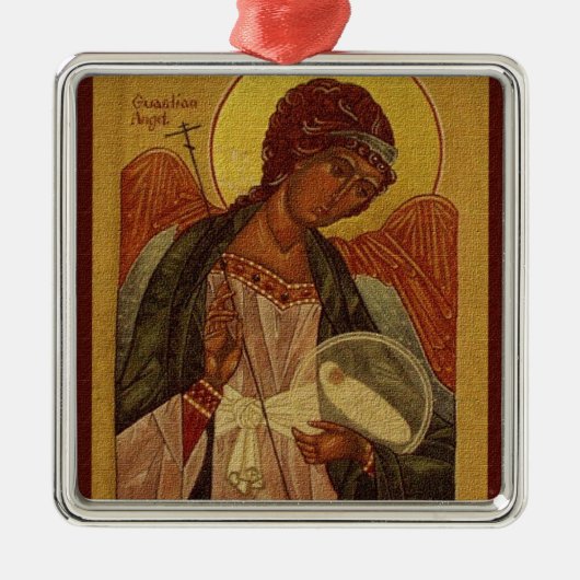 Orthodox Guardian Angel - kerstornament Metalen Ornament (Voorkant)