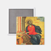 orthodox icoon van de heilige Marcus de Evangelist Magneet (Voorkant / Achterkant)