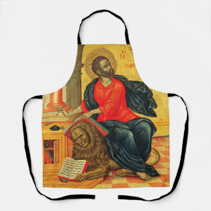Orthodox icoon van de heilige Marcus de Evangelist Schort