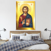 Orthodox icoon van Jezus Christus Canvas Afdruk (Insitu (Slaapkamer))