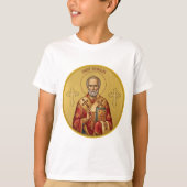 Orthodox icoon van Sint-Nicolaas T-shirt (Voorkant)
