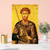 Orthodox icoon van Sint-Theodorus Tiro Acryl Bord (Huwelijk)