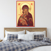 Orthodox icoon - Vladimir Moeder Gods Canvas Afdruk (Insitu (Slaapkamer))