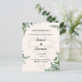 Orthodox/Katholiek Christelijke Uitnodiging tot he (Staand voorkant)