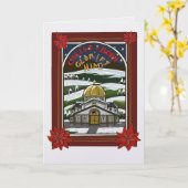 Orthodox kerst wenskaart kaart (Gele Bloem)