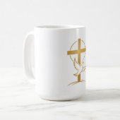 Orthodox Kruis en Duif Koffiemok (Voorkant links)