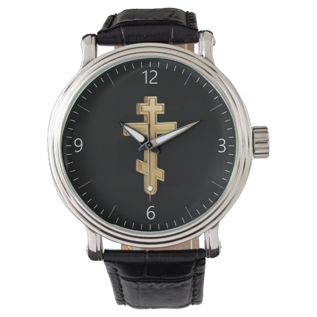 Orthodox kruis horloge (Voorkant)