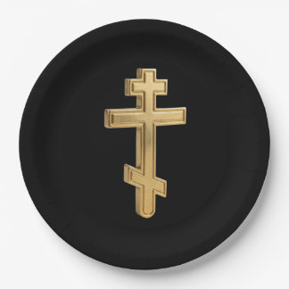 Orthodox kruis papieren bordje