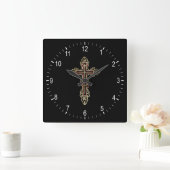 Orthodox kruis vierkante klok (Huis)
