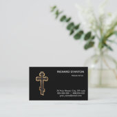 Orthodox kruis visitekaartje (Staand voorkant)