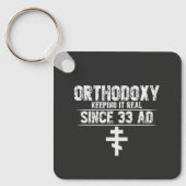 Orthodox l Cross l Funny Gezegde l Personaliseren Sleutelhanger (Voorkant)