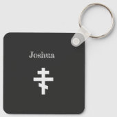 Orthodox l Cross l Funny Gezegde l Personaliseren Sleutelhanger (Achterkant)