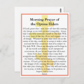 Orthodox Optina Elders Morning Prayer-kaart Briefkaart (Voorkant / Achterkant)